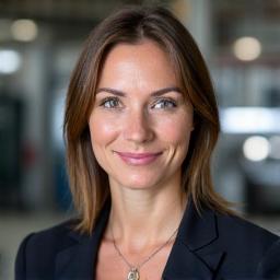 Porträt von Elisa Meier, Produktionsleiterin der Helvetia Baumaschinen AG